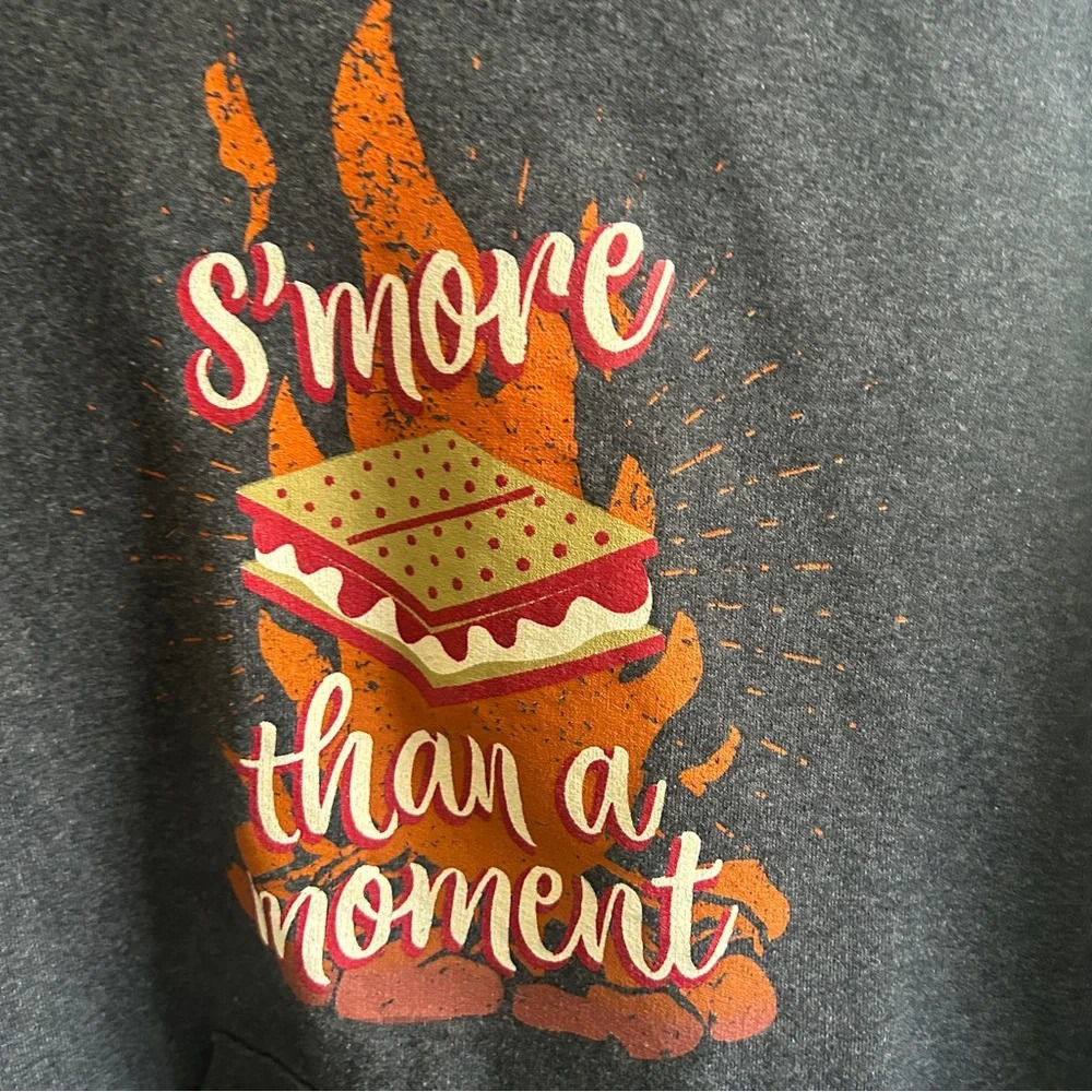 Girl Scout hoodie “S’more than just a moment” graphic -navy hoodie size  M - Picture 2 of 10